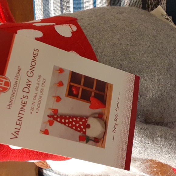 Valentines Day Gnome Plush 20" Tall Huntington Home New - Picture 6 of 7